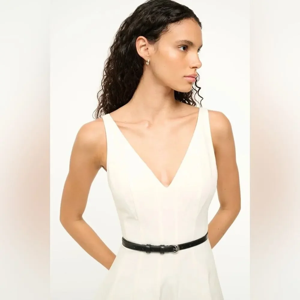 Staud Marieta Dress Ivory 4 - Picture 4 of 12